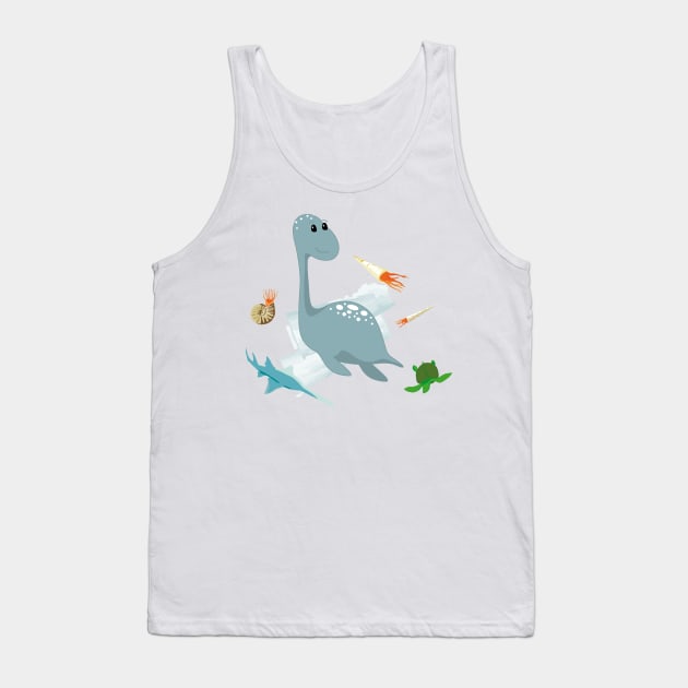 plesiosaurus Tank Top by masslos